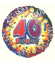 Birthday Explosion 40 Balloon