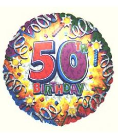 Birthday Explosion 50 Balloon