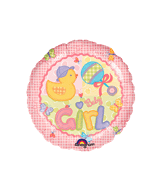 Hugs and Stitches Baby Girl Balloon